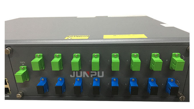 Junpu 1550 केबल टीवी 8 पोर्ट्स WDM Edfa Fiber Optic Amplifier 22dbm Gpon Network 3
