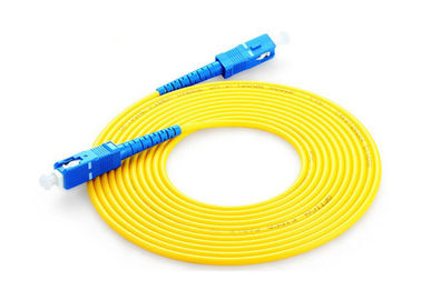 SC APC  Optical Fiber Patch Cord, single mode fiber optic patch cord